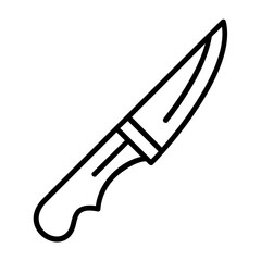 Blade Outline Style Icon Design 