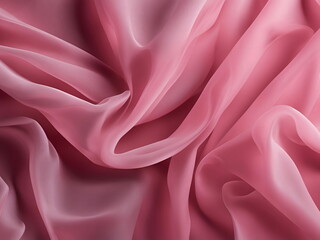 Obraz premium Elegant pink silky fabric texture with smooth flowing design.