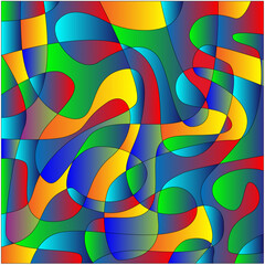 Obraz premium Liquid colorful background. Futuristic Gradient. Fluid gradient shapes composition.