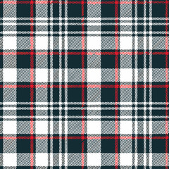 Classic Plaid Pattern: A timeless plaid pattern in a striking arrangement of red, navy, and white creating a strong visual impact. Perfect for a variety of design projects.