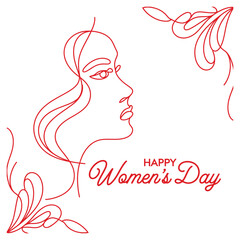 Women's Day hand drawn lettering.