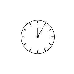 Black Clock or Watch Icon