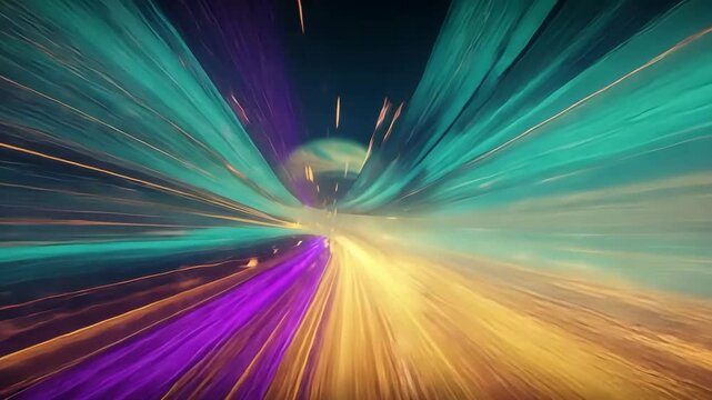 Abstract technology background with futuristic energy and data transfer effect