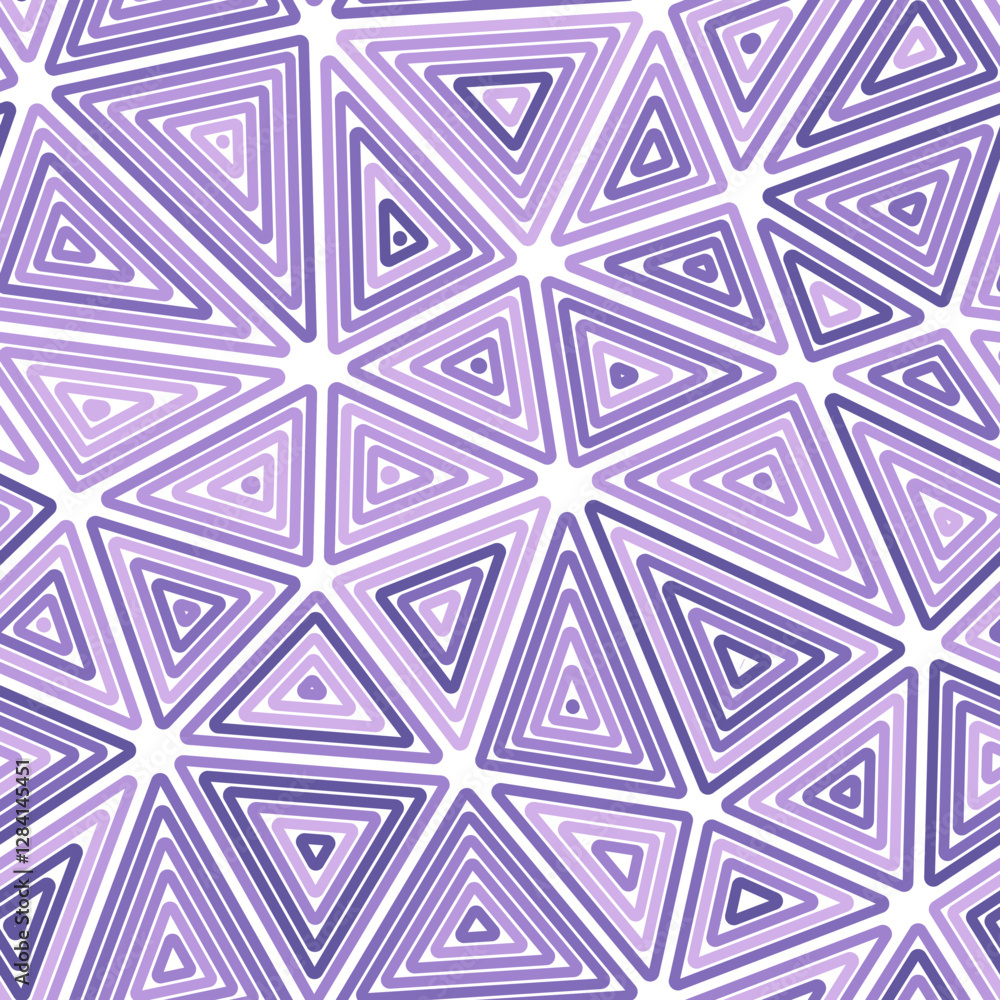 Poster vector science background. big shape size. multiple repeated inner triangles. mono tone colored styl
