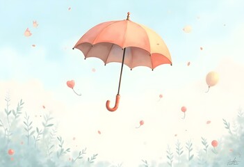 umbrella and rain