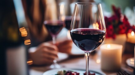 Moderate drinking at a chic bistro with white tablecloths and soft lighting. Featuring elegance and fine dining