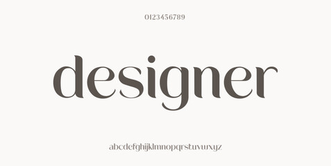 Elegant luxury alphabet letters font. Classic Lettering Minimal Modern Fashion Designs. Typography modern serif fonts regular decorative vintage concept. vector illustration
