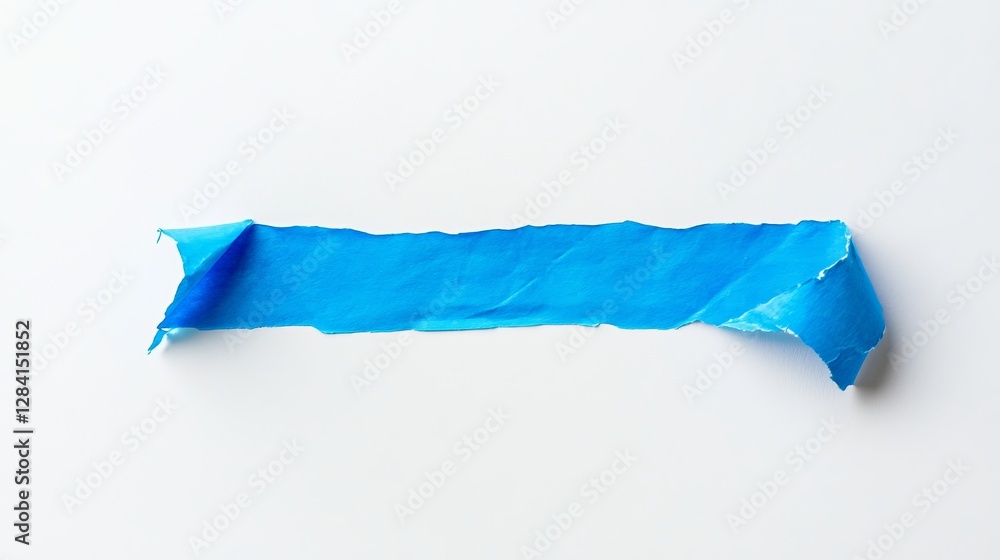 Poster abstract blue torn paper texture background design element bright vivid color torn edge ripped paper
