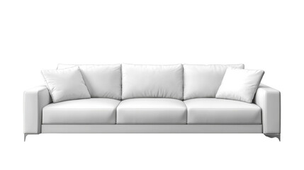 modern sofa isolated on white background