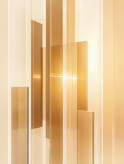 refined minimalism with a focus on golden elegance and modern design, making it visually captivating and versatile.