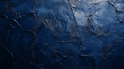 A deep navy blue textured wall with a tactile, rough finish, ideal for adding depth and richness to design projects, captured in soft daylight (1)