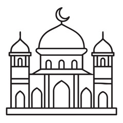 Vector illustration of a Mosque