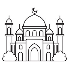 Vector illustration of a Mosque