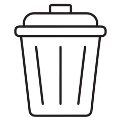 Vector Trash Can Icon