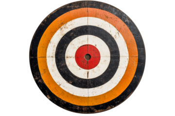Target board used in archery and dart games