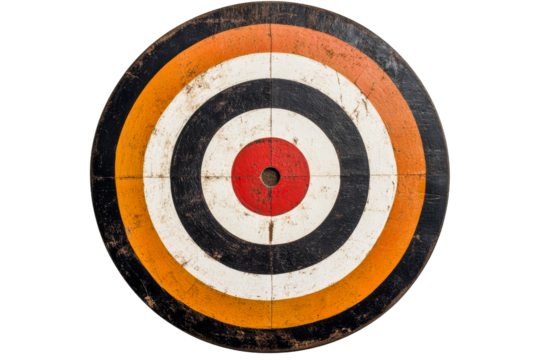 Target board used in archery and dart games