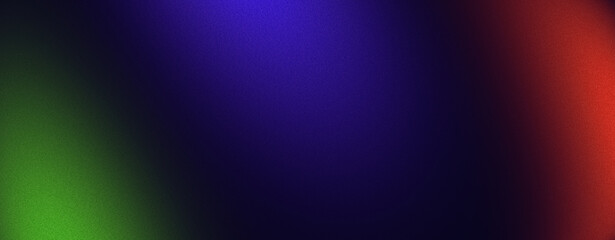 Grainy noise texture effect with blue and orange green black gradient background for web banners, product and social media design
