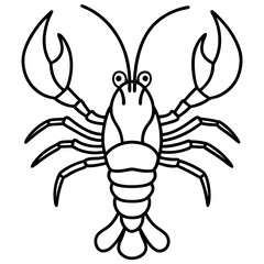 Lobster One-Line Vector Art Illustration