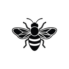A vector illustration of a bee .