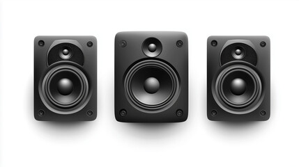 Fototapeta premium speaker isolated on white background