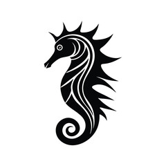 A vector illustration of a seahores.