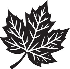 Fall Leaf silhouette vector