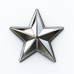 Obraz premium 3d silver star
