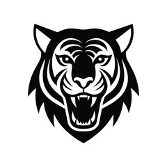 A vector of a tiger head.