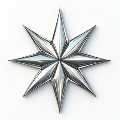 Obraz premium 3d silver star