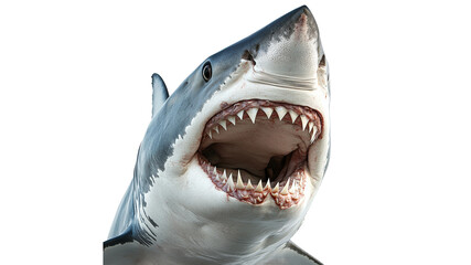Impressive teeth of a great white shark