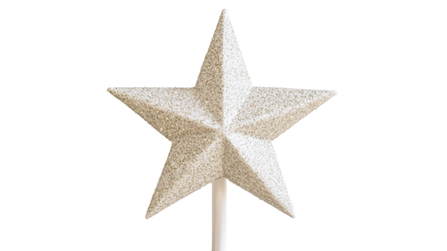 Decorative star on display for festive occasions