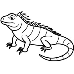 Fototapeta premium Minimal Iguana Vector