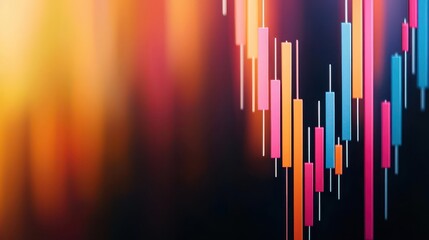 Obraz premium Glowing stock graphs backed by rising US Treasury bond trends, US Treasury Bonds, market stability and growth