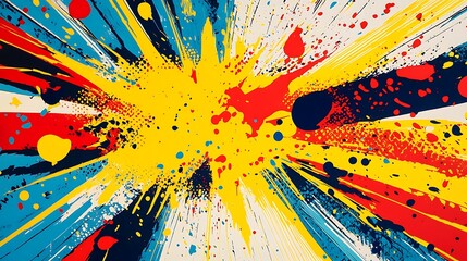 Vivid Comic and Abstract Explosion Art Collection - Pop Art Style Designs