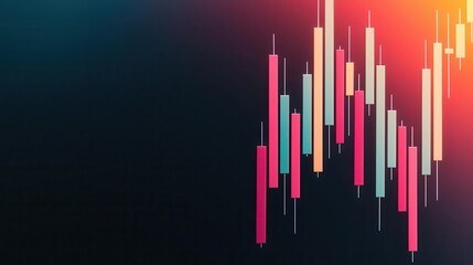 Obraz premium Glowing stock graphs backed by rising US Treasury bond trends, US Treasury Bonds, market stability and growth