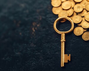 Golden key unlocking a vault filled with Treasury bonds, US Treasury Bonds, secured wealth