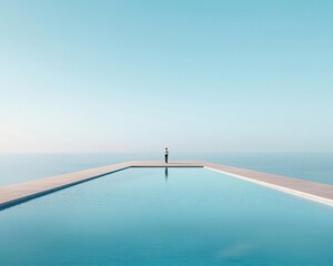 Radiant infinity pool of financial stability filled with Treasury bonds, US Treasury Bonds, endless security