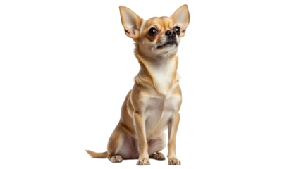 Charming chihuahua poised in bright light