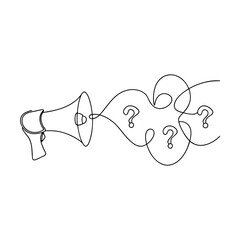 Loudspeaker Announces Unanswered Questions, Queries, Doubts, Inquiries, Puzzles