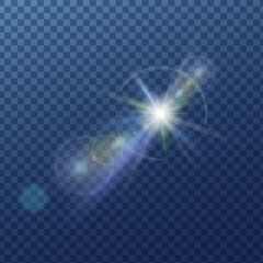 輝く光源のイラスト素材