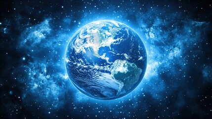 Obraz premium earth and moon