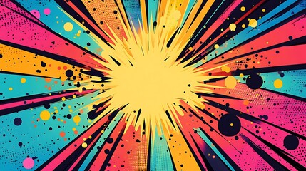 Vivid Comic and Abstract Explosion Art Collection - Pop Art Style Designs