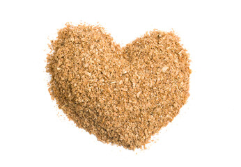 heart in the form of a checkered pattern on a white background
