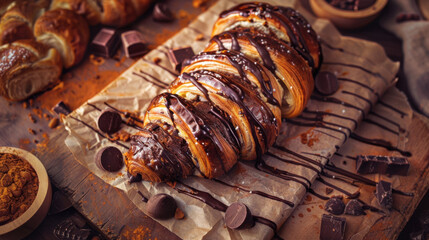 chocolate bread cake pastry