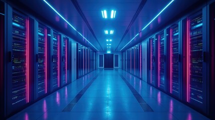 Fototapeta premium server room with servers