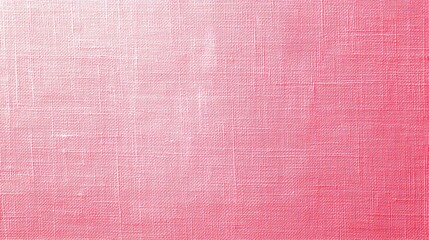 Fototapeta premium Textured Pink Fabric Surface with Woven Threads Delicate Light and Shadow Play Linen Canvas Detail