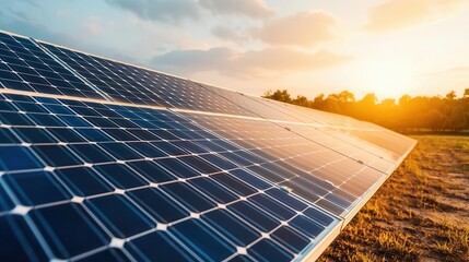 Modern luxury bungalow surrounded by solar panel fences, Single Detached House  Luxury Home  Energy Efficiency, integrated energy solutions