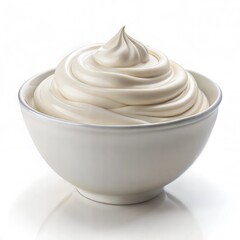 Sour cream in a bowl