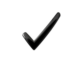 Glossy Black Check Mark  Approval  Confirmation  Yes  Correct  Tick   OK Symbol