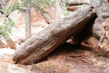 Red rocks in Flagstaff mountain, Boulder, Colorado 